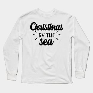 Christmas by the sea, black Long Sleeve T-Shirt